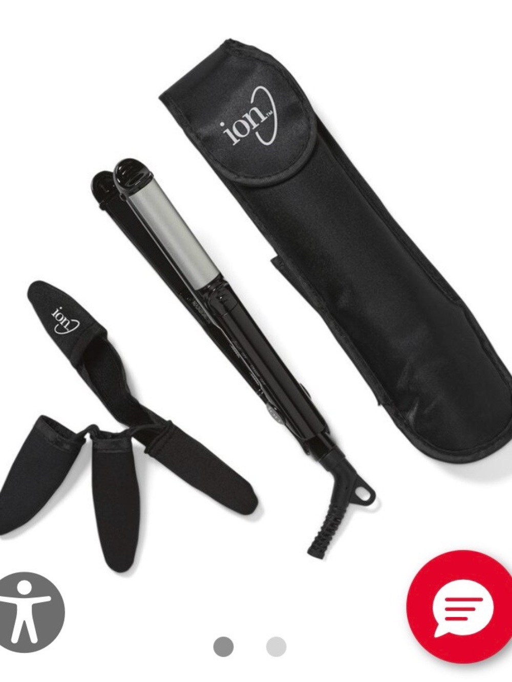 Mini combo styler Curler/Straightener Flat Iron -